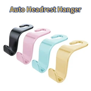 4PCS Car Seat Back Headrest Hooks Hanger Holder Hook for Bag Purse Shopping