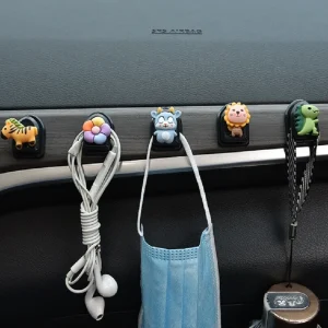 8Pc Car Headrest Hooks Seat Back Hanger for Bags Purse Grocery Mask Keys Storage