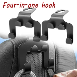 2PCS Car Seat Back Headrest Hooks Hanger Holder Hook for Bag Purse Shopping